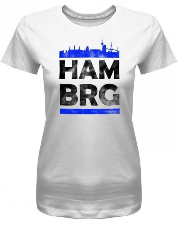 Hamburg Skyline - Ham Brg Damen T-Shirt