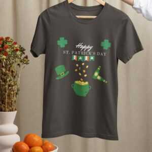 Happy St Patrick's Day, Patrick Shirt, Irish, Shamrock, Pub, Beer, Ireland, Paddy's Unisex T-Shirt