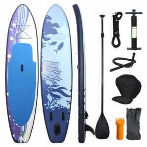 Hengda - SUP Board Surfboard Aufblasbar Stand Up Paddle Boards 330*76*15cm, Rucksack - Paddling Board Blau und weiß Mit Sitz - Blau