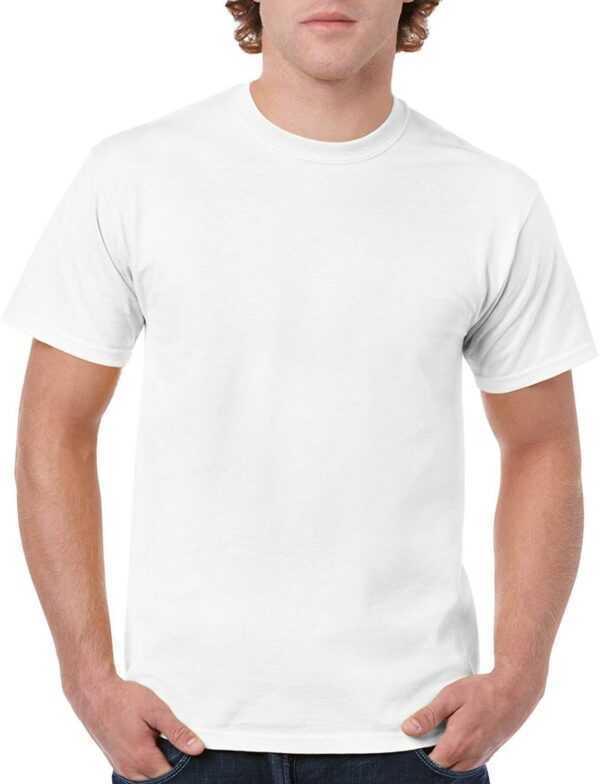 Herren Basic Regular Fit Weiß Kurzarm T-Shirt Einfarbig Und Aus Erstklassige Qualität Baumwolle