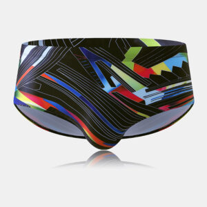Herren Graffiti Colorful Badeshorts Sexy Pouch Liner Quick Dry Badeanzug