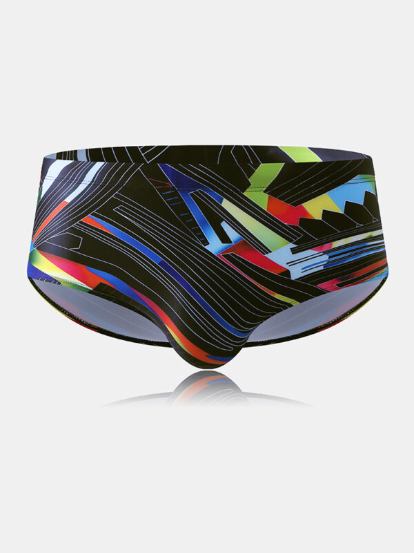 Herren Graffiti Colorful Badeshorts Sexy Pouch Liner Quick Dry Badeanzug