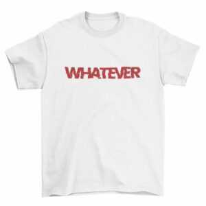 Herren T-Shirt -Whatever in weiss L (50)