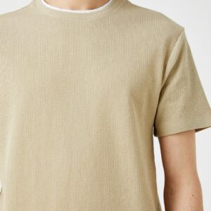 Herren T-Shirt in beige S (46)