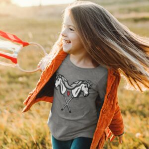 Hobby Horse Kinder T-Shirt + Süßes Shirt Für Horsing Mädchen Bio Baumwolle