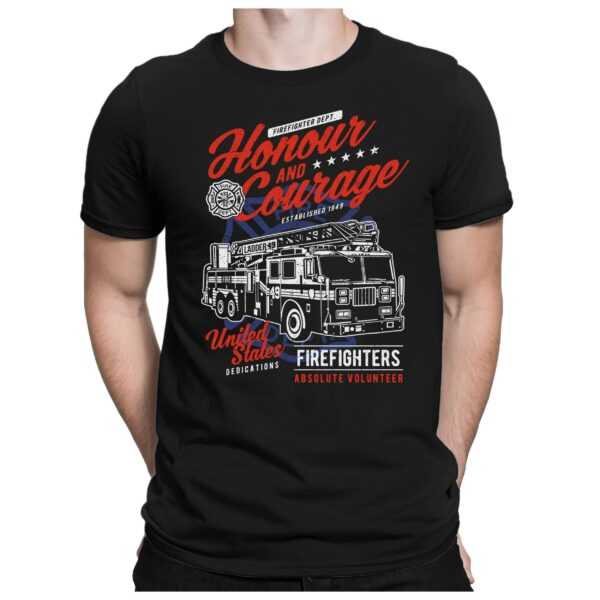 Honour & Courage - Herren Fun T-Shirt Bedruckt Small Bis 4xl Papayana