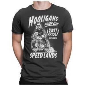 Hooligans Speed - Herren Fun T-Shirt Bedruckt Small Bis 4xl Papayana