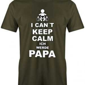 I Cant Keep Calm - Ich Werde Papa Herren T-Shirt