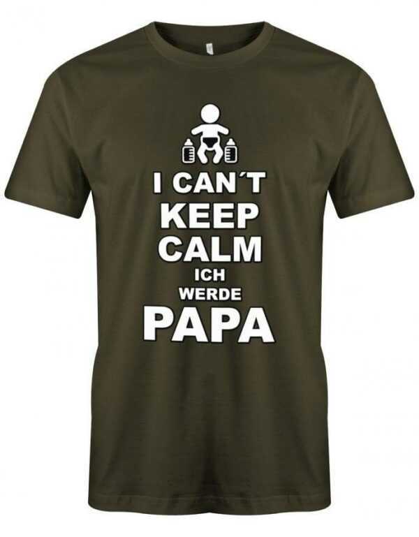 I Cant Keep Calm - Ich Werde Papa Herren T-Shirt