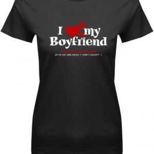 I Love My Boyfriend 3 Herzchen - Valentinstag Damen T-Shirt
