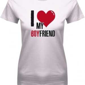 I Love My Boyfriend - Partner Damen T-Shirt
