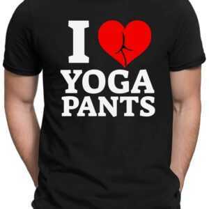 I Love Yoga Pants- Herren Fun T-Shirt - Bedruckt Small Bis 4xl Papayana