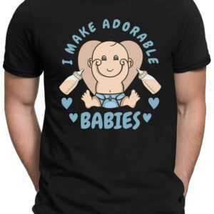 I Make Babys - Herren Fun T-Shirt Bedruckt Small Bis 4xl Papayana