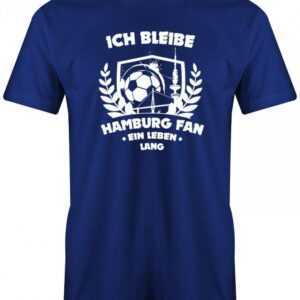 Ich Bleibe Hamburg Fan - Mein Leben Lang Herren T-Shirt