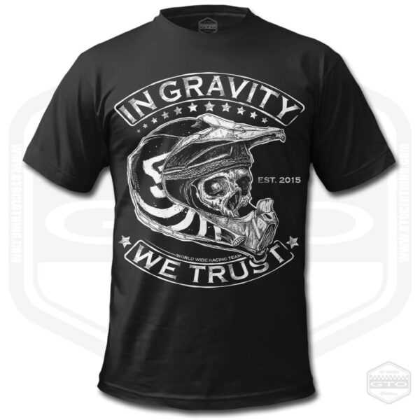 In Gravity We Trust Crypt Herren T-Shirt Schwarz | Mountainbike Mtb Kunst Geschenkidee S-6xl Hergestellt in Usa