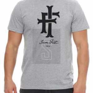 Iron Fist Herren T-Shirt Kurzarmshirt Shirt LOGO - T-Shirt grau