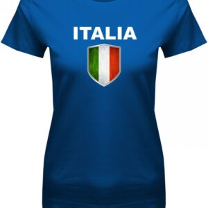 Italien Wappen - Fan T-Shirt Em Wm Italia Damen