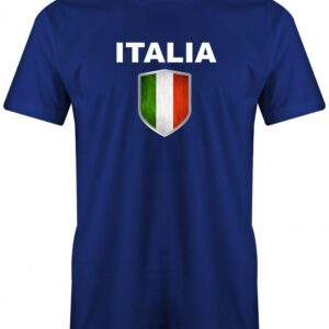 Italien Wappen - Fan T-Shirt Em Wm Italia Herren