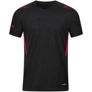 Jako T-Shirt Challenge 6121 schwarz meliert/rot Gr. 128