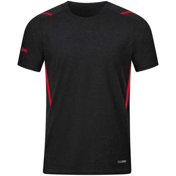 Jako T-Shirt Challenge 6121 schwarz meliert/rot Gr. 128