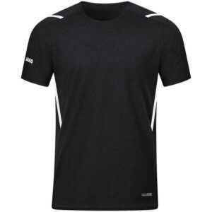 Jako T-Shirt Challenge 6121 schwarz meliert/weiß Gr. 128