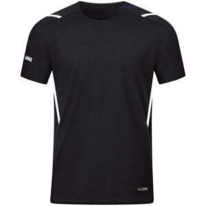 Jako T-Shirt Challenge 6121 schwarz meliert/weiß Gr. 3XL