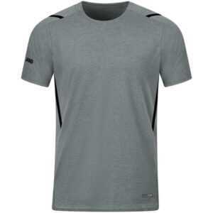 Jako T-Shirt Challenge 6121 steingrau meliert/schwarz Gr. XL