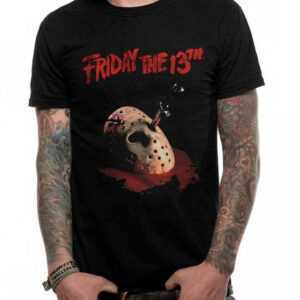 Jasons Maske mit Messer - Friday the 13th T-Shirt ➔ L