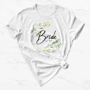 Jga Shirts - Bride To Be | Team Braut Crew Junggesellinnenabschied T-Shirt Weiß, Pink Bride's Gang Hochzeit Geschenk Brautjungfern