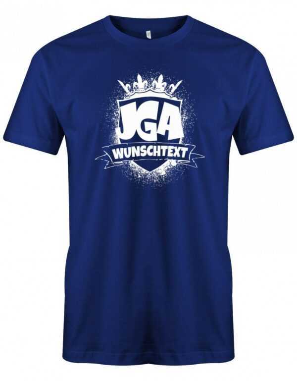 Junggesellenabschied Wappen Mit Wunschtext - Herren T-Shirt