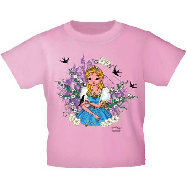 Kinder T-Shirt 98-164 3 Farben Burg Prinzessin
