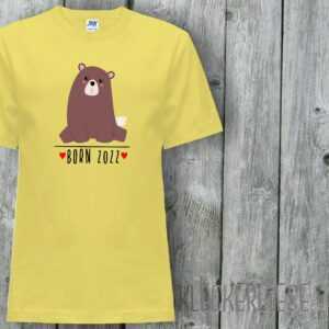 Kinder T-Shirt Born 2022 Tiermotiv Bär"" Shirt Jungen Mädchen Baby Kind"""