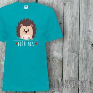Kinder T-Shirt Born 2022 Tiermotiv Igel"" Shirt Jungen Mädchen Baby Kind"""