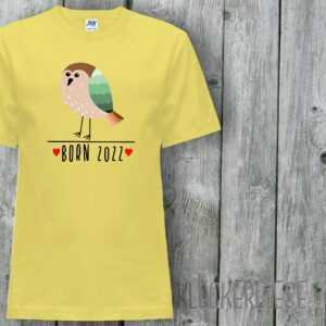 Kinder T-Shirt Born 2022 Tiermotiv Vogel"" Shirt Jungen Mädchen Baby Kind"""