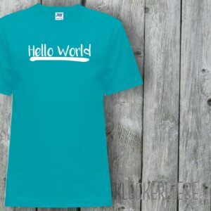 Kinder T-Shirt Hello World"" Shirt Jungen Mädchen Baby Kind"""