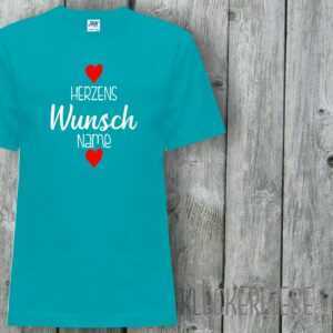 Kinder T-Shirt Mit Wunschname Herzens Wunsch Wunschname"" Shirt Jungen Mädchen Baby Kind"""