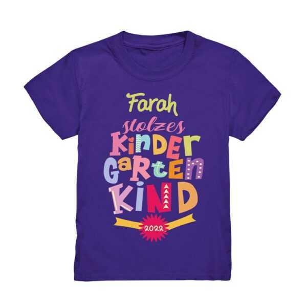 Kindergarten T-Shirt Anfang Start Spruch Stolzes Kindergartenkind Shirt Outfit Geschenk Name Personalisiert Geschenkidee Mädchen Wunschname