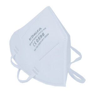 KingFA medical FFP2 NR Halbmaske, ohne Ventil, Filtrierende Atemschutzmaske ideal zum Schutz gegen Partikel, 1 Box = 10 Stück