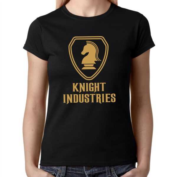 Knight Industries Rider Michael David Hasselhoff Kitt Foundation 80S 80Er Tv Serie Kult Fun Transam Spaß Comedy Girlie Damen Lady T-Shirt