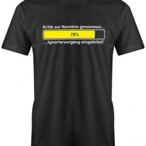 Kritik Zur Kenntnis Genommen - Herren T-Shirt
