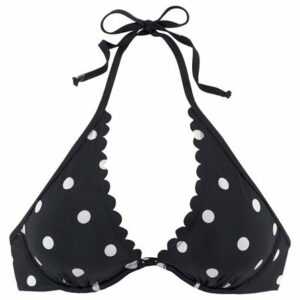 LASCANA Bügel-Bikini-Top "Jada", mit Muschelkante und Punktedesign