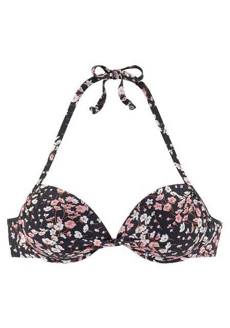 LASCANA Push-Up-Bikini-Top "Blair", mit floralem Design