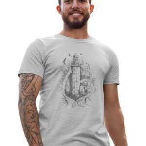 Leuchtturm T-Shirt Herren Tshirt Mann Ozean Grafik Shirt Geschenk