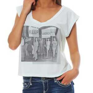 Local Celebrity Damen T-Shirt KEEP W250-LOC2772-PLB