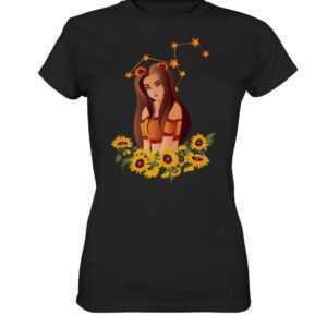 Löwe Sternzeichen Sternbild Astrologie Tierkreiszeichen T Shirt T-Shirt Tshirt Damen Frauen Premium