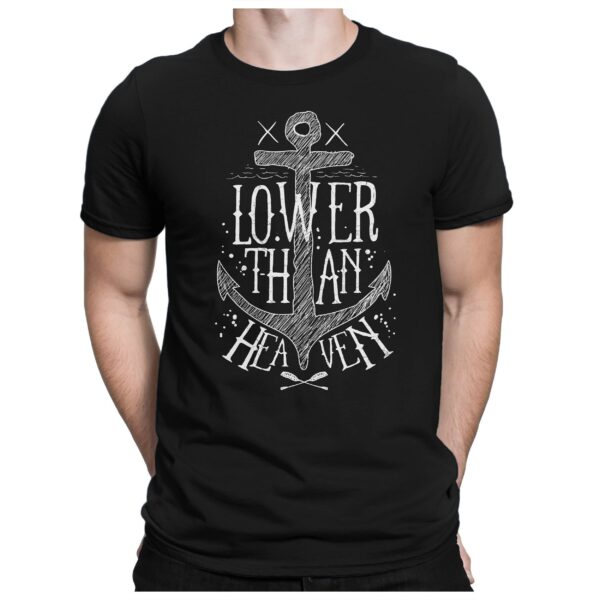 Lower Than Heaven - Herren Fun T-Shirt Bedruckt Small Bis 4xl Papayana