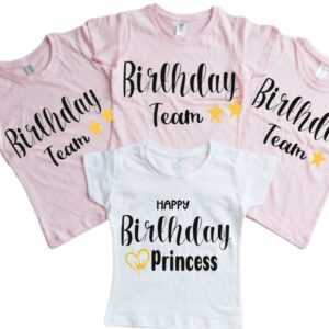 Mädchen Geburtstag T-Shirt, Girls Birthday T-Shirt. Geschenk. Familie Outfit