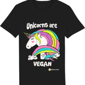 Männer/Unisex T-Shirt Aus Bio-Baumwolle - Unicorns Are Vegan