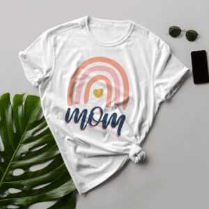 Mama Regenbogen Shirt, Muttertag Geschenk Liebhaber, Trendy Mom T-Shirts, Für Mama, Frauen Life Shirt