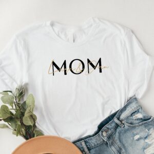 Mama T-Shirt Kindernamen"" Personalisiert Geschenk Familie Individuell Damen Geburt Schlicht Ostergeschenk [Fadats-1011]"""
